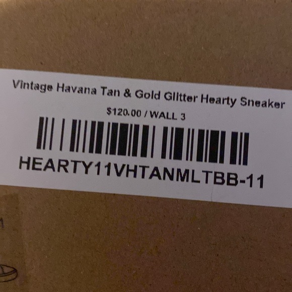 VINTAGE HAVANA TAN & GOLD HEARTY SNEAKER - Picture 5 of 5